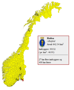 SVG kart befolkning i norske kommuner